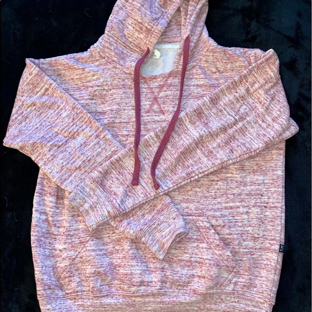 Lightweight rose colored hoodie